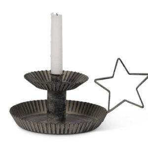 Great-Finds-Parker-Products-K&K Interiors-11-25-inch-metal-taper-candleholder-w-star-handle
