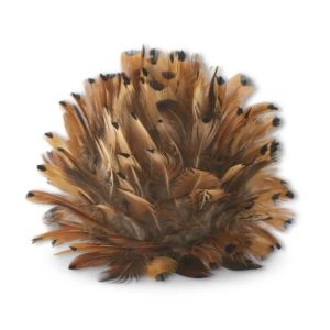 Great-Finds-Parker-Products-K&K Interiors-6-inch-rust-brown-feather-ball-w-hanger