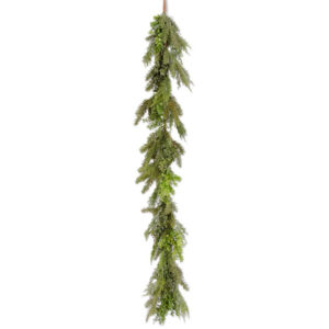 Great-Finds-Parker-Products-K&K Interiors-72-inch-real-touch-boxwood-and-mixed-pine-garland