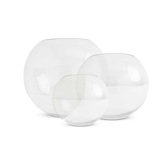 Great-Finds-Parker-Products-K&K-Interiors-set-of-3-glass-round-vases-grad-sizes