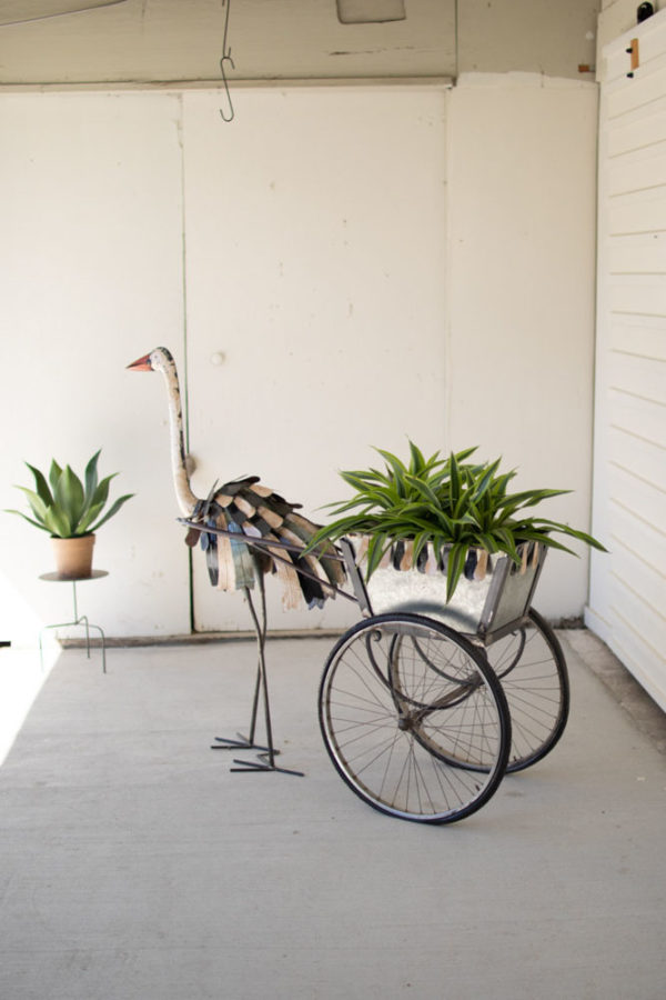 Great-Finds-Parker-Products-Kalalou-recycled-iron-ostrich-cooler-planter-cart