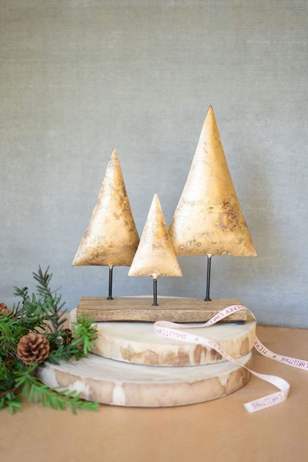 Great-Finds-Parker-Products-Kalalou-three-antique-gold-christmas-trees-on-a-wooden-base-01